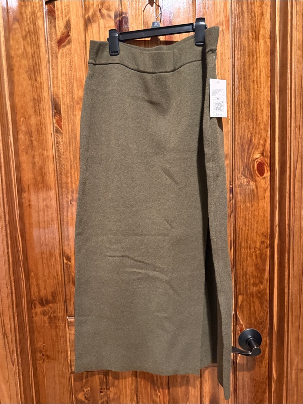 a new day Olive Wrap Maxi Skirt